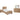 Hyanna 6 Piece Bed with 2 Drawer Storage Bedroom - Tan Brown