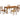 Dressonni Dining Set - Brown