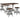Valebeck Counter Dining Set - White/Brown / 5 - Piece
