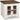 Turnbridge Wells End Table - White/Brown